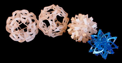 Picture of 4 geometric sculptures